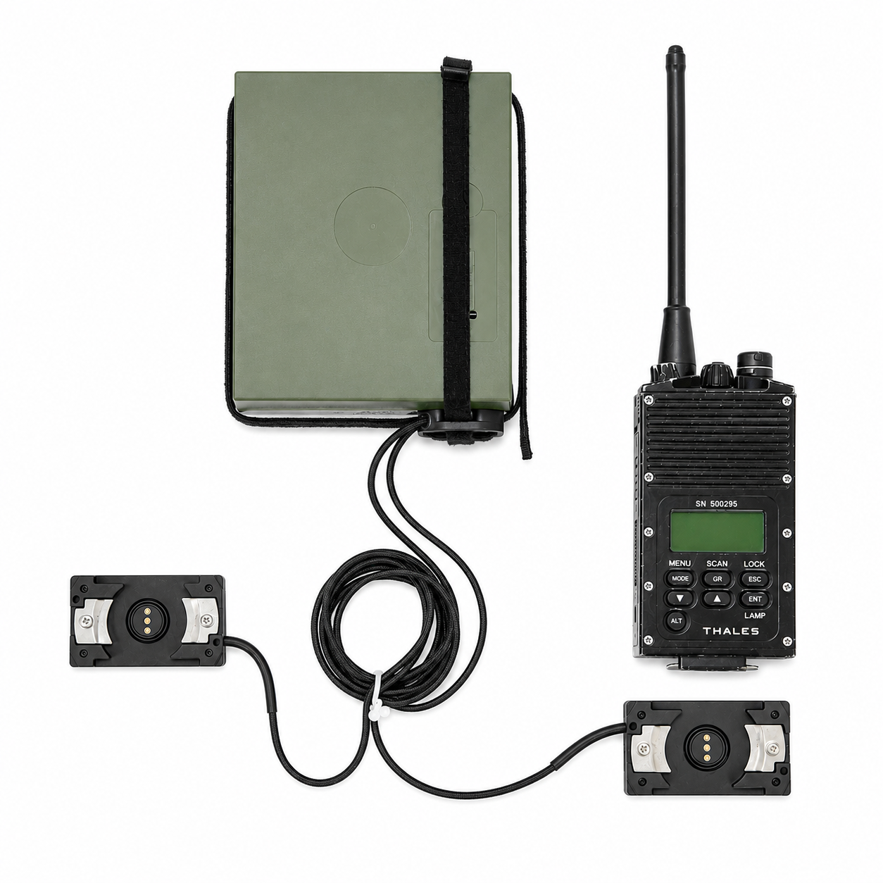 BA5590 battery splitter to two radios