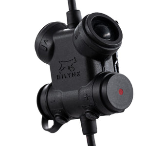 SILYNX Black clarus device with SILYNX logo on a white background