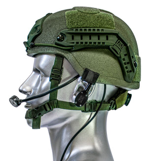 Silynx Eagle headset attached to a helmet
