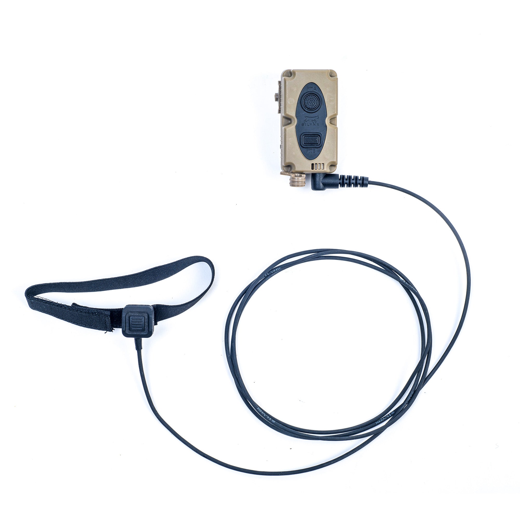 Silynx Wireless PTT (MWPTT) connected to a wired finger PTT