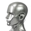 Silynx Protego SNG on Silver mannequin head with a black earbud on a white background