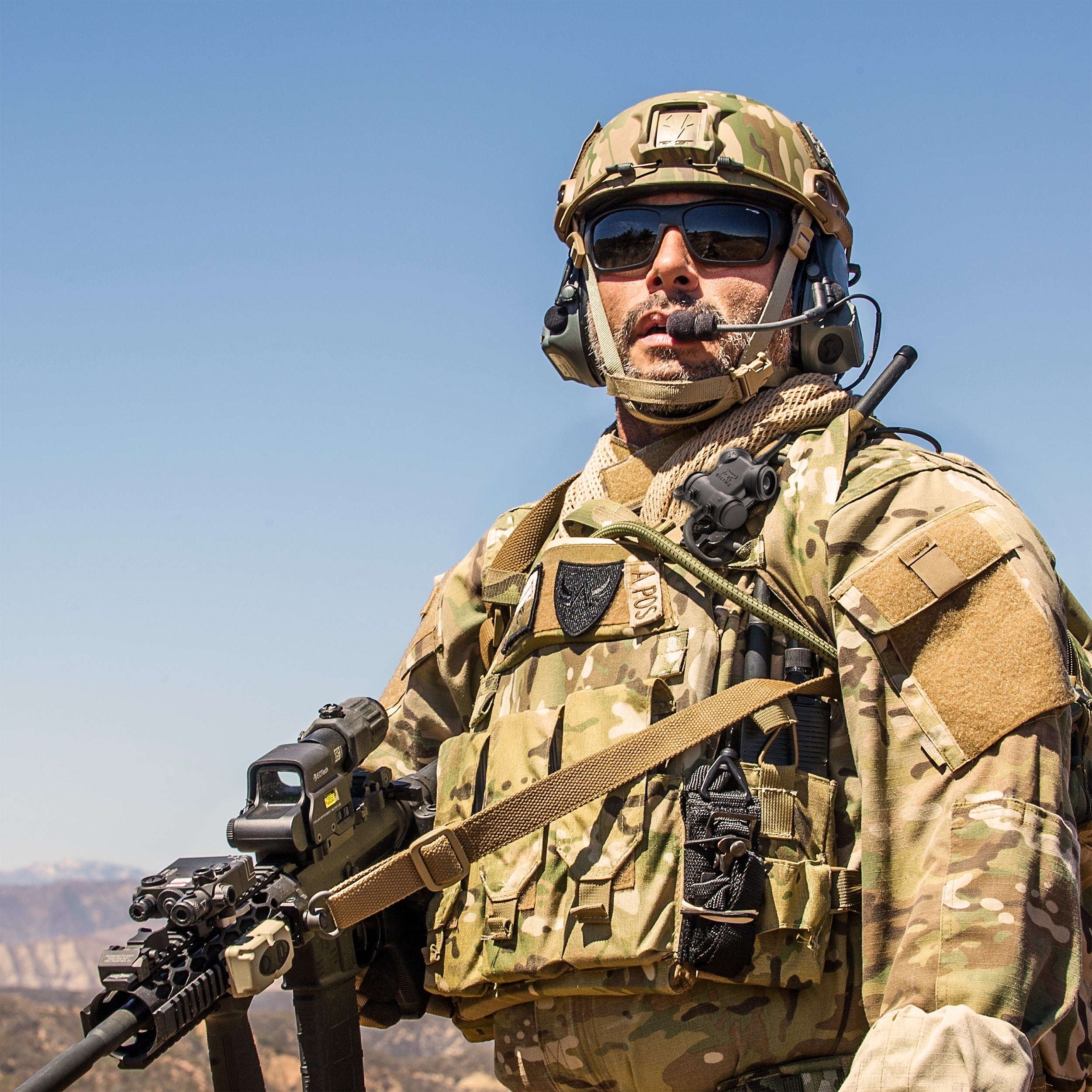 A soldier with SIlynx Protego PLT.