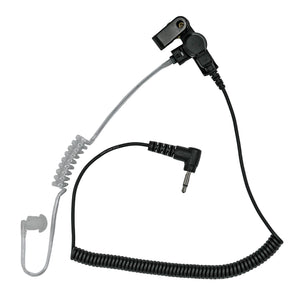 Silynx In Ear headset connected to speaker mic.