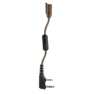 Baofeng / Kenwood 2-pin Cable Adaptor - Tan