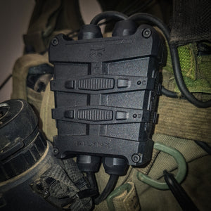 Close up of Fortis Headset on vest