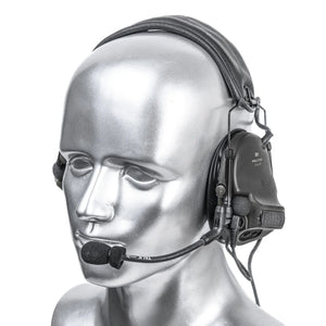 Silynx Protego PLT on a silver mannequin head with a white background