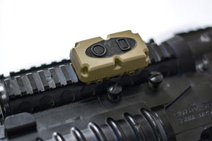 Silynx Wirless PTT on a weapon picatinny rail