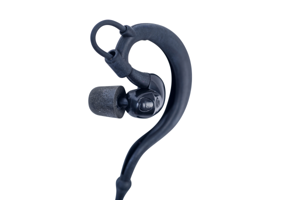 Protego in-ear earbud with external retainer