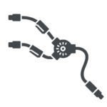 Splitter icon silhouette