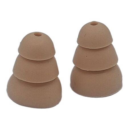 Silicone Earplugs (Tan) 100 Pairs S/M/L