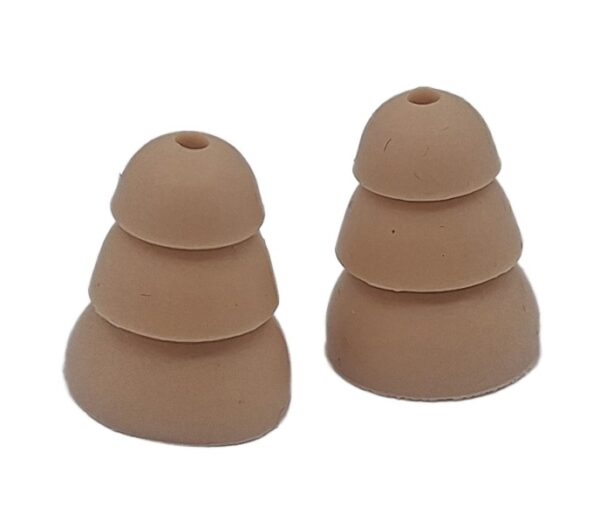 Silicone Earplugs (Tan) 100 Pairs S/M/L